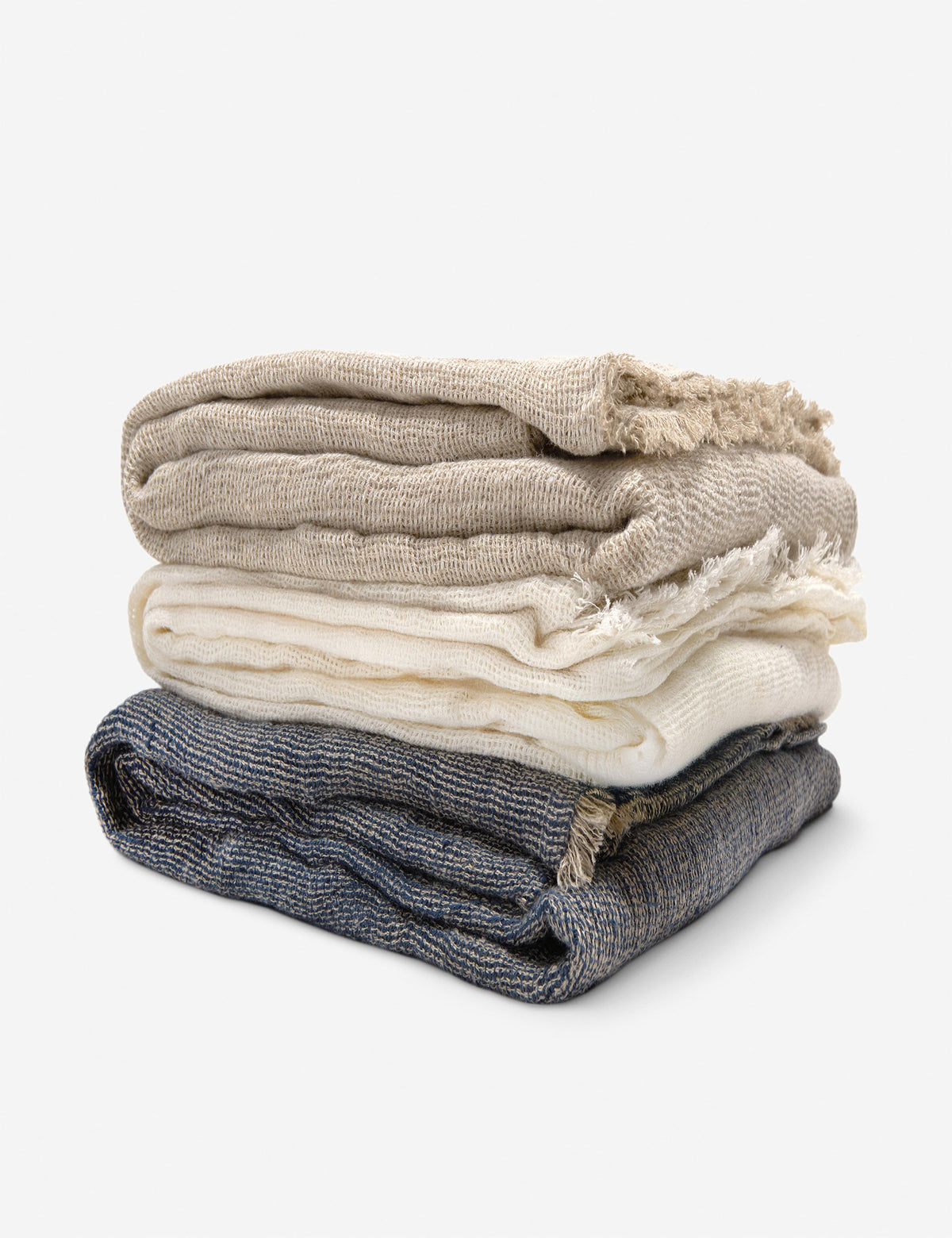 River Oversized Linen Throw by Pom Pom at Home