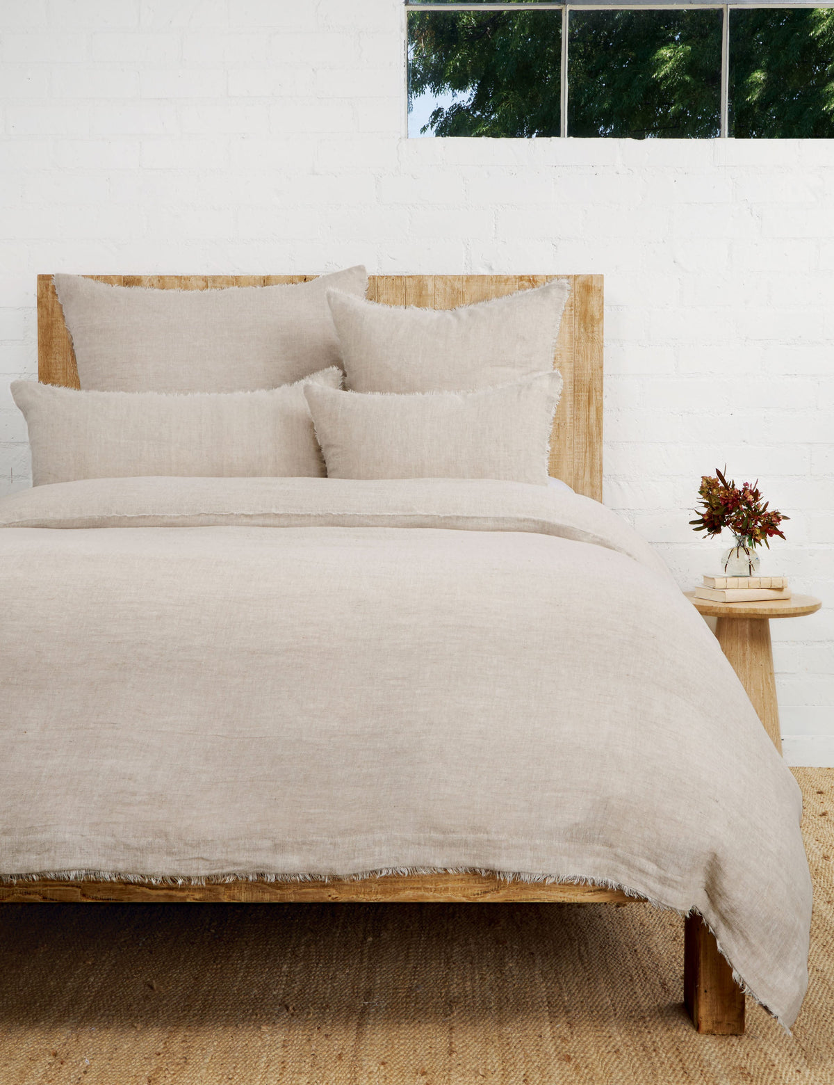 Hunter Linen Duvet Cover by Pom Pom at Home
