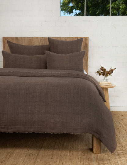 Hunter Linen Duvet Cover by Pom Pom at Home