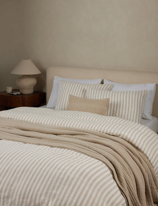 Thayer Striped European Flax Linen® Duvet Cover