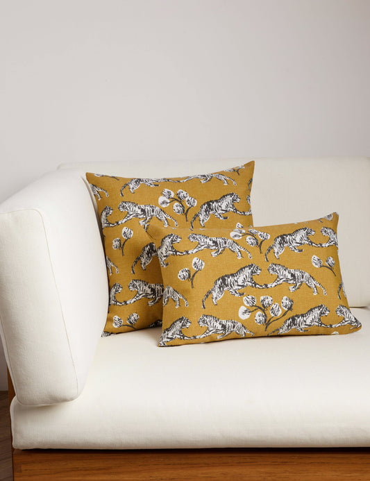 Tiger Indoor / Outdoor Pillow by Sarah Sherman Samuel
