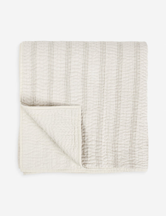 Tiah Linen-Blend Quilt