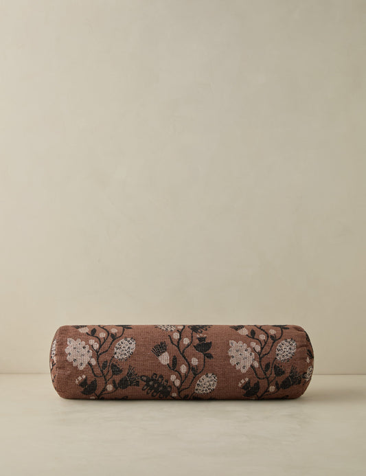 Vini Botanical Jacquard Bolster Pillow by Sarah Sherman Samuel