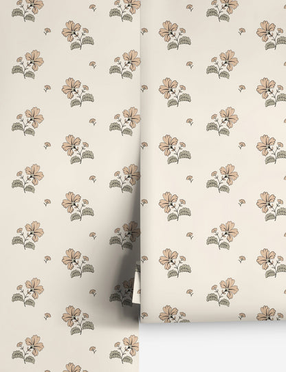 Vintage Floral Wallpaper by Rylee + Cru