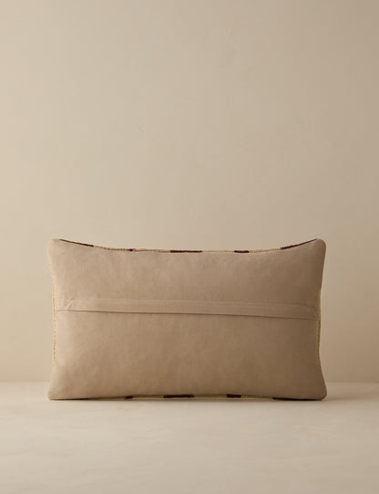 Vintage Lumbar Pillow No. 280, 12" x 20"