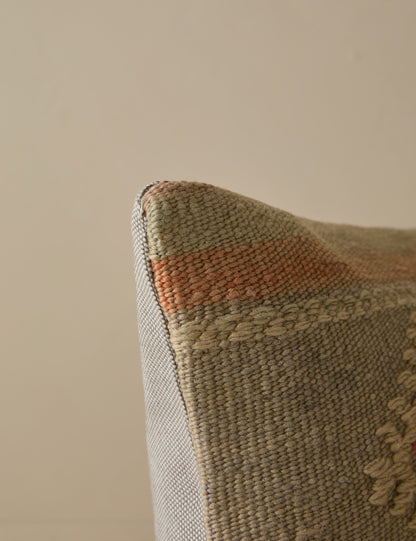 Vintage Lumbar Pillow No. 281, 12" x 20"