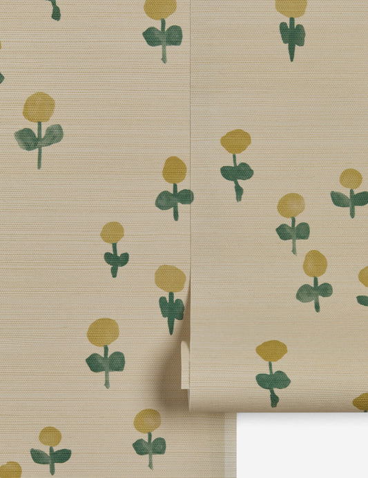 Voi Grasscloth Wallpaper by Sarah Sherman Samuel
