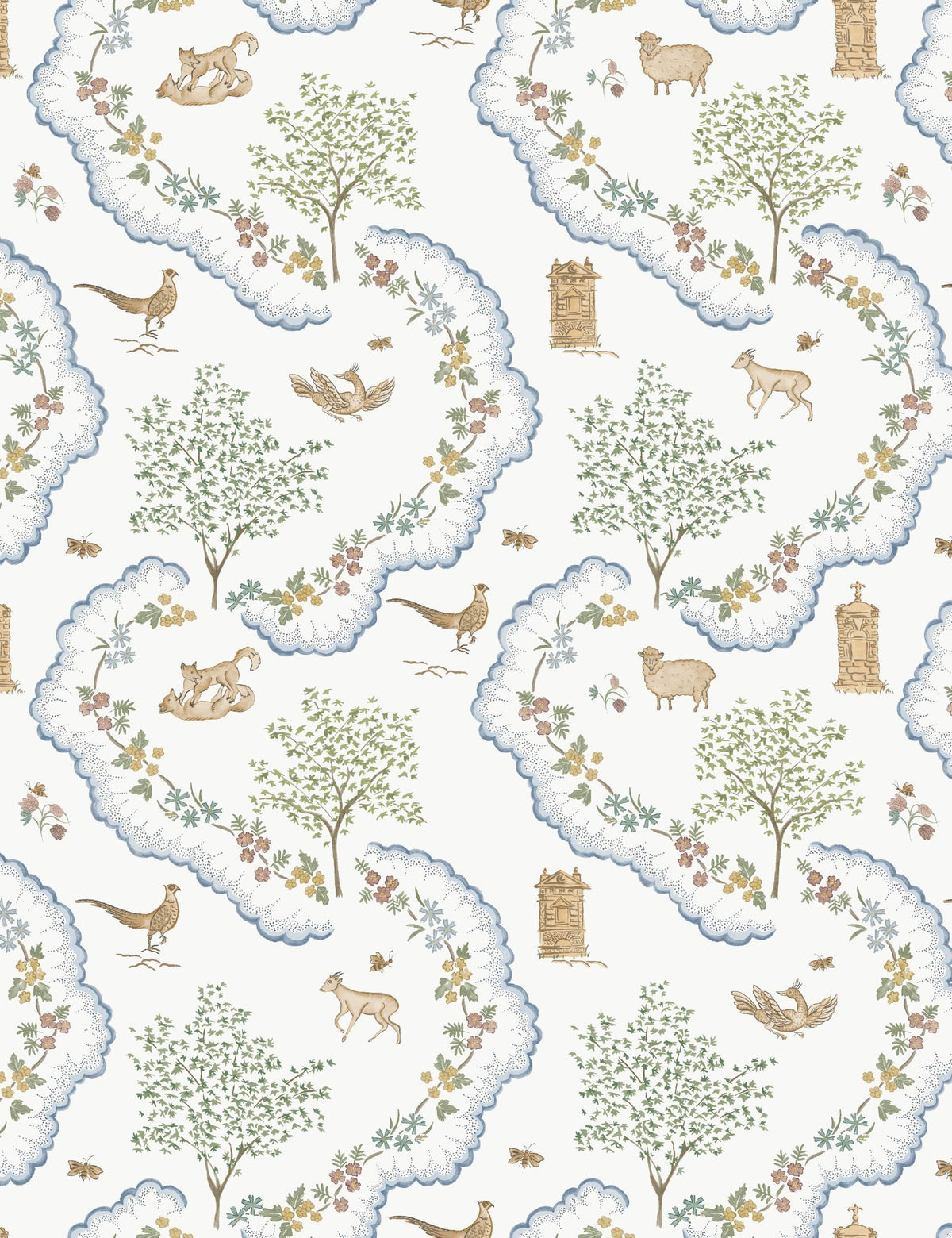 Wildflower Meadow Wallpaper by Sanderson