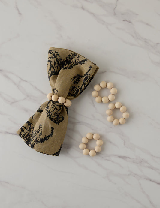 Wooden Napkin Rings (Set of 4) by Tallo de Olivo