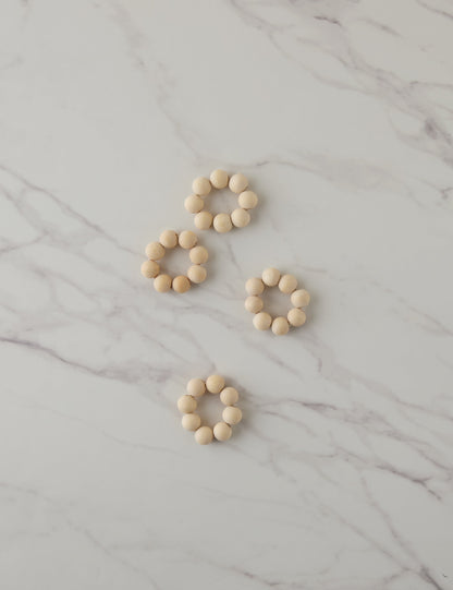 Wooden Napkin Rings (Set of 4) by Tallo de Olivo
