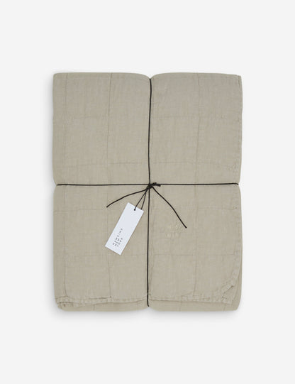 Simple Linen Quilt by Hawkins New York