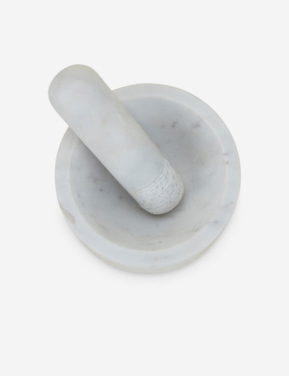 Simple Marble Mortar + Pestle by Hawkins New York