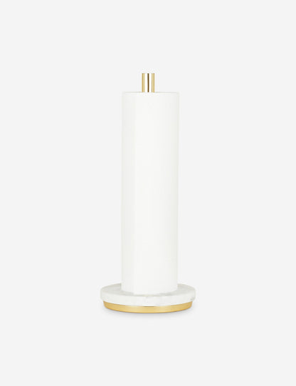 Simple Marble Paper Towel Holder by Hawkins New York