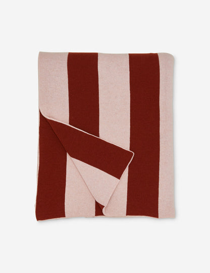 Simple Striped Wool Throw by Hawkins New York