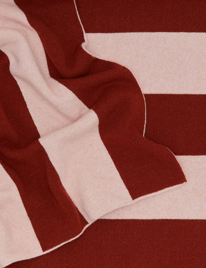 Simple Striped Wool Throw by Hawkins New York
