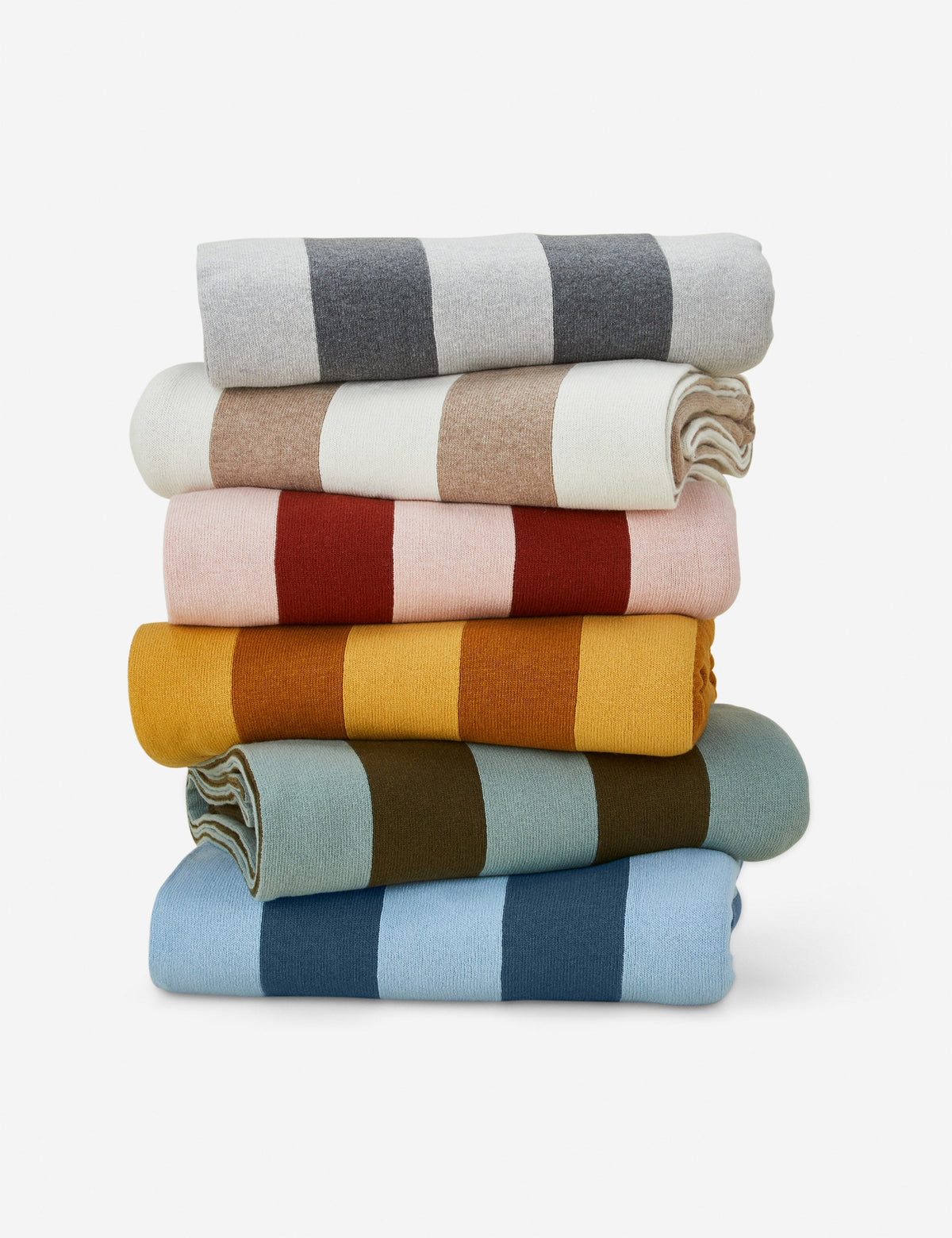 Simple Striped Wool Throw by Hawkins New York