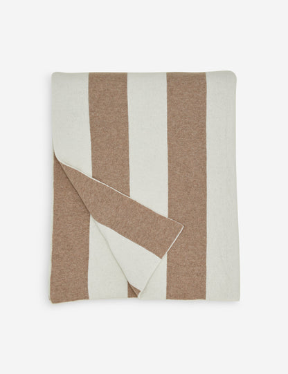 Simple Striped Wool Throw by Hawkins New York
