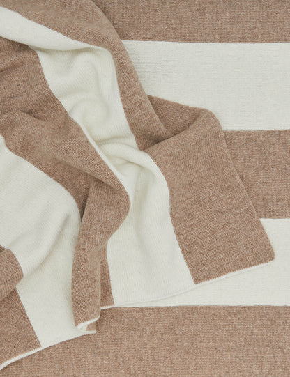 Simple Striped Wool Throw by Hawkins New York