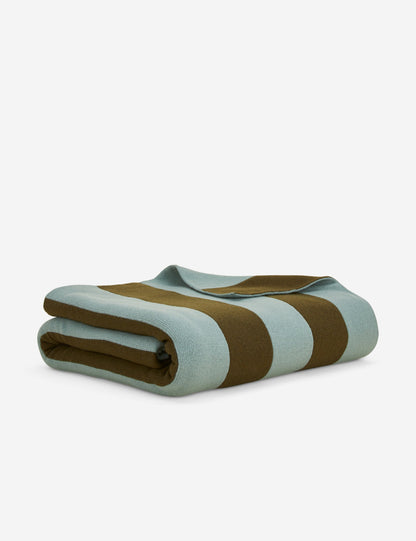Simple Striped Wool Throw by Hawkins New York
