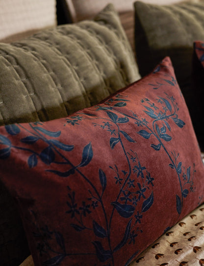 Carmine Velvet Pillow