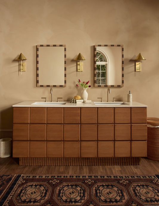 Open Box: Lee Bath Vanity, Russet 72" Double by Sarah Sherman Samuel