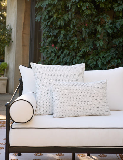Antigny Indoor / Outdoor Dot Pillow by Sunbrella for Lulu and Georgia