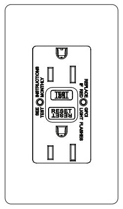 CA 15A GFCI SELF TESTING RECEPTACLE AL