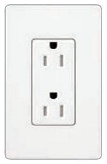 15A CLARO RECEPTACLE, WHITE