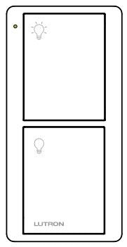 2-Button Pico Smart Remote Light Almond