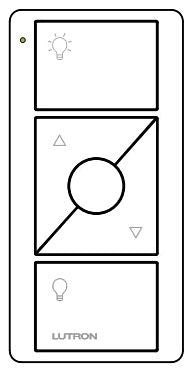 3-Button Pico Remote for Dimmer, White
