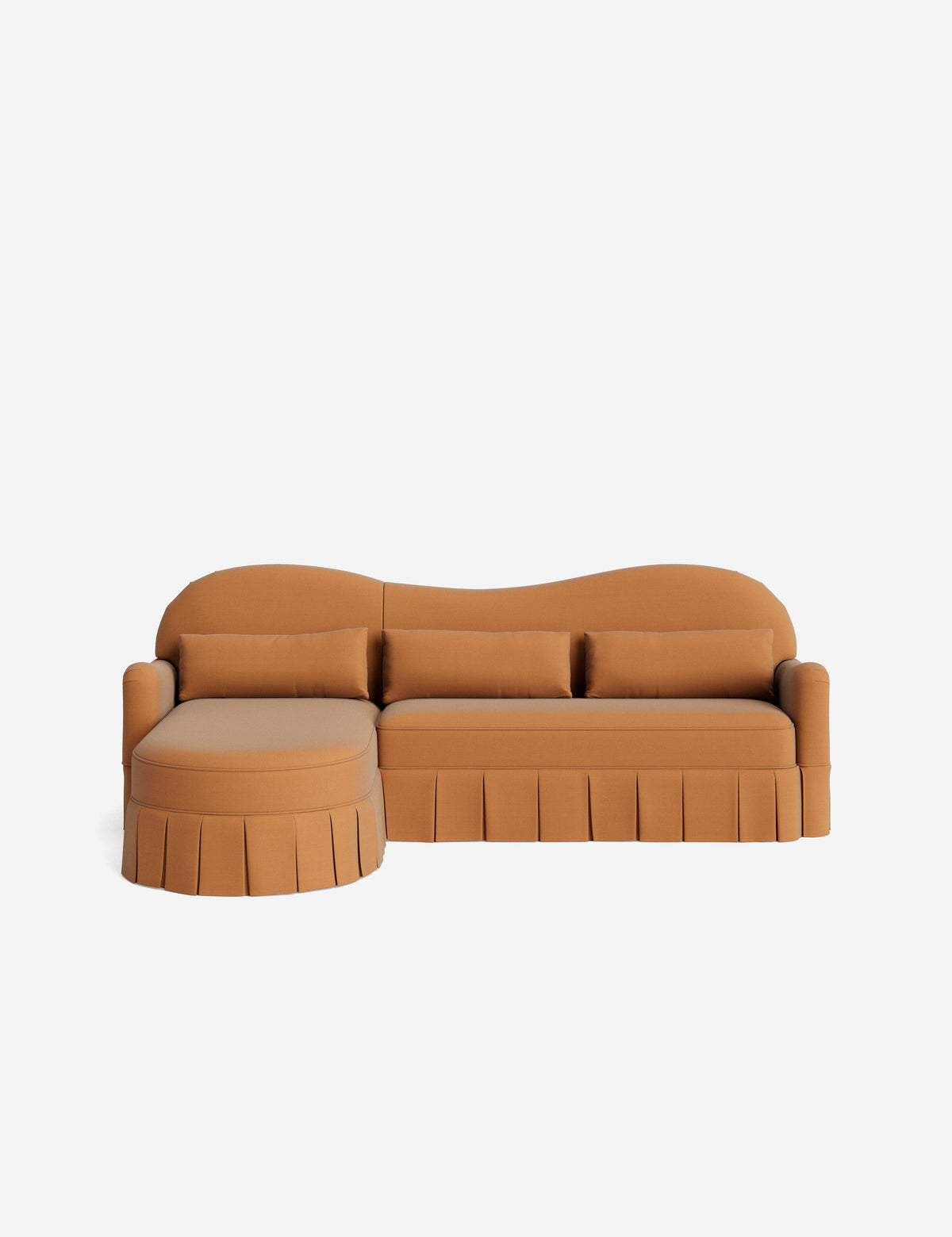 Middleton Skirted Chaise Sectional Sofa by Ginny Macdonald