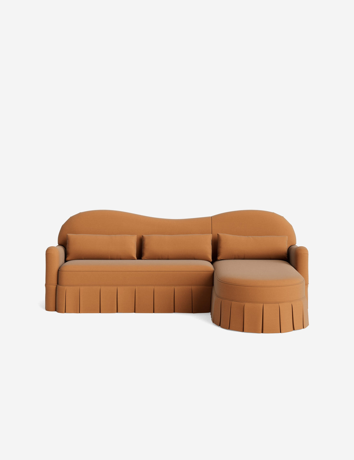 Middleton Skirted Chaise Sectional Sofa by Ginny Macdonald