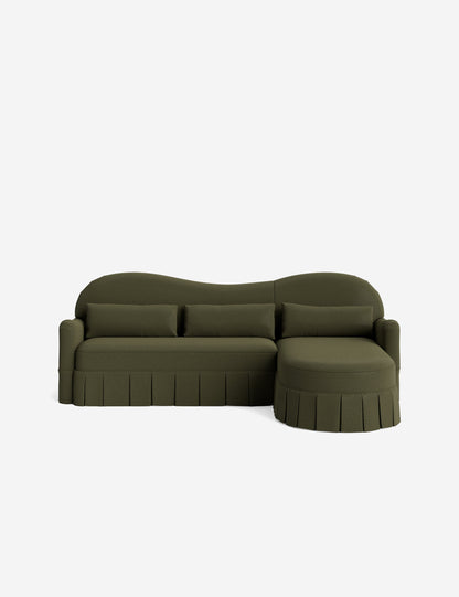 Middleton Skirted Chaise Sectional Sofa by Ginny Macdonald