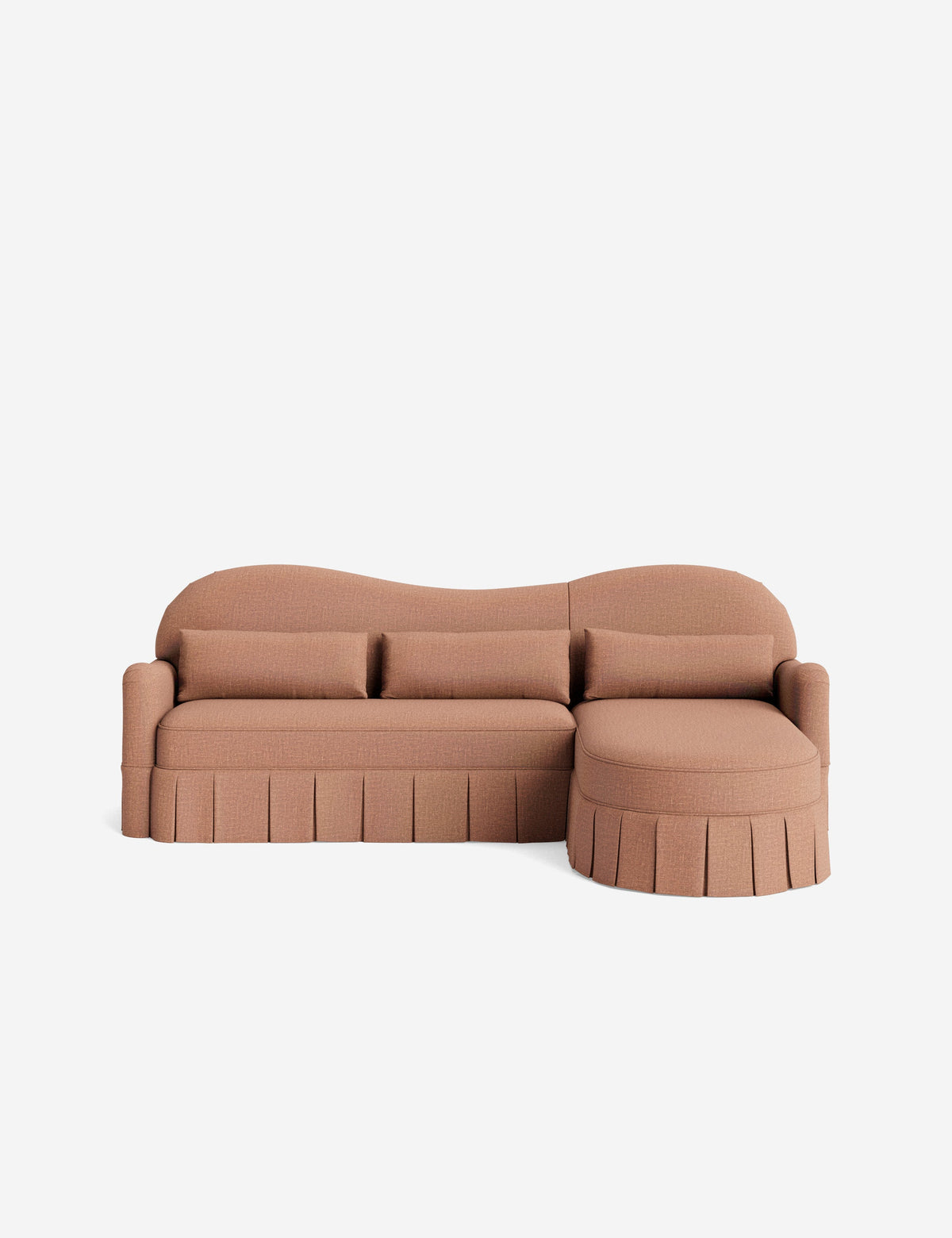Middleton Skirted Chaise Sectional Sofa by Ginny Macdonald
