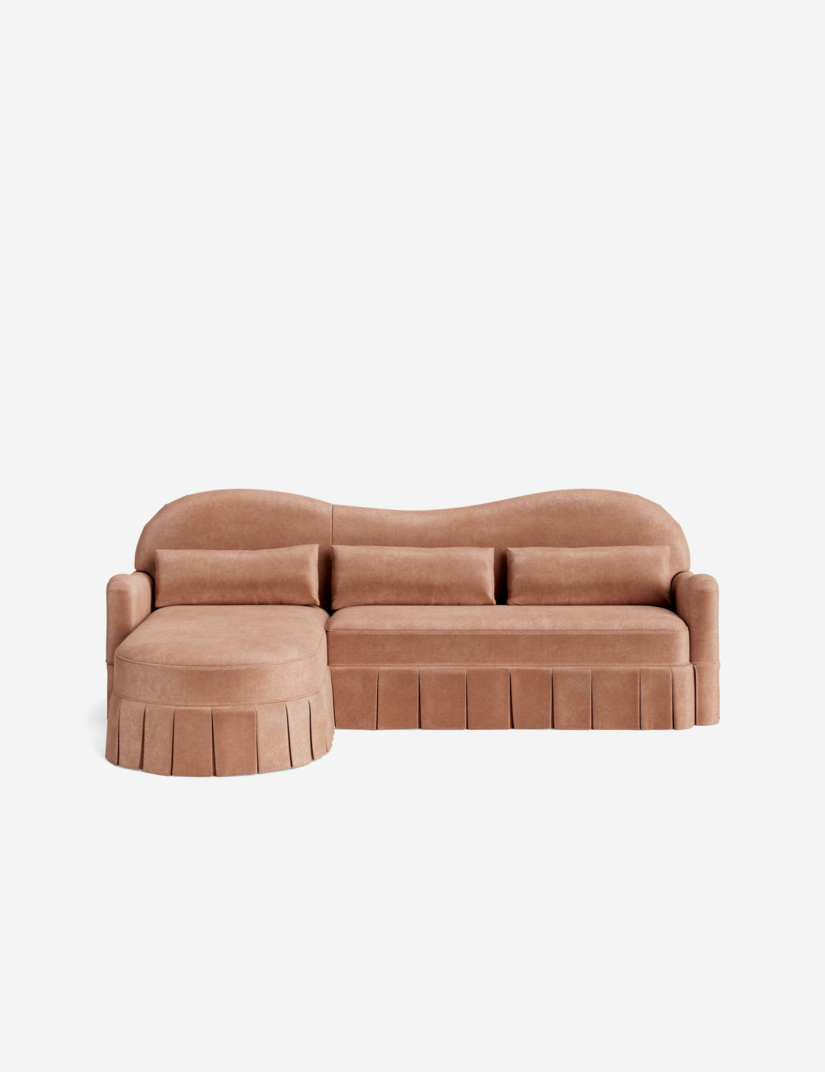 Middleton Skirted Chaise Sectional Sofa by Ginny Macdonald
