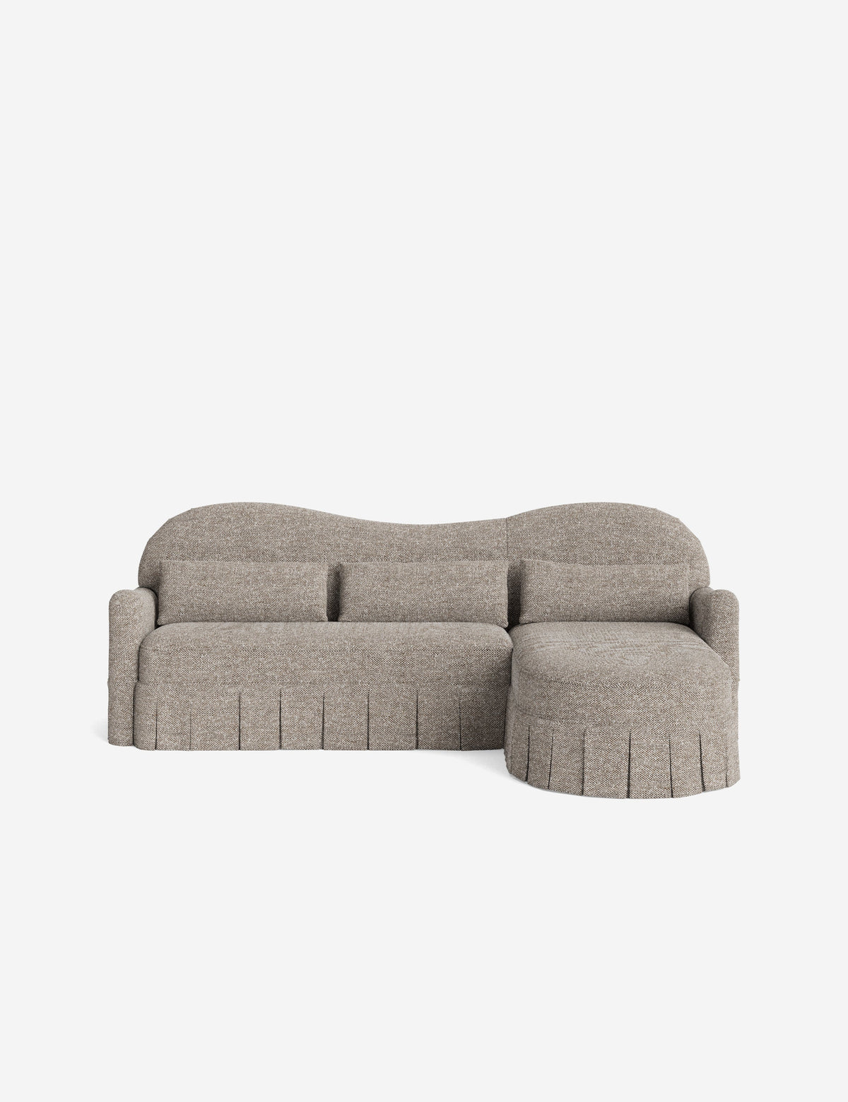 Middleton Skirted Chaise Sectional Sofa by Ginny Macdonald