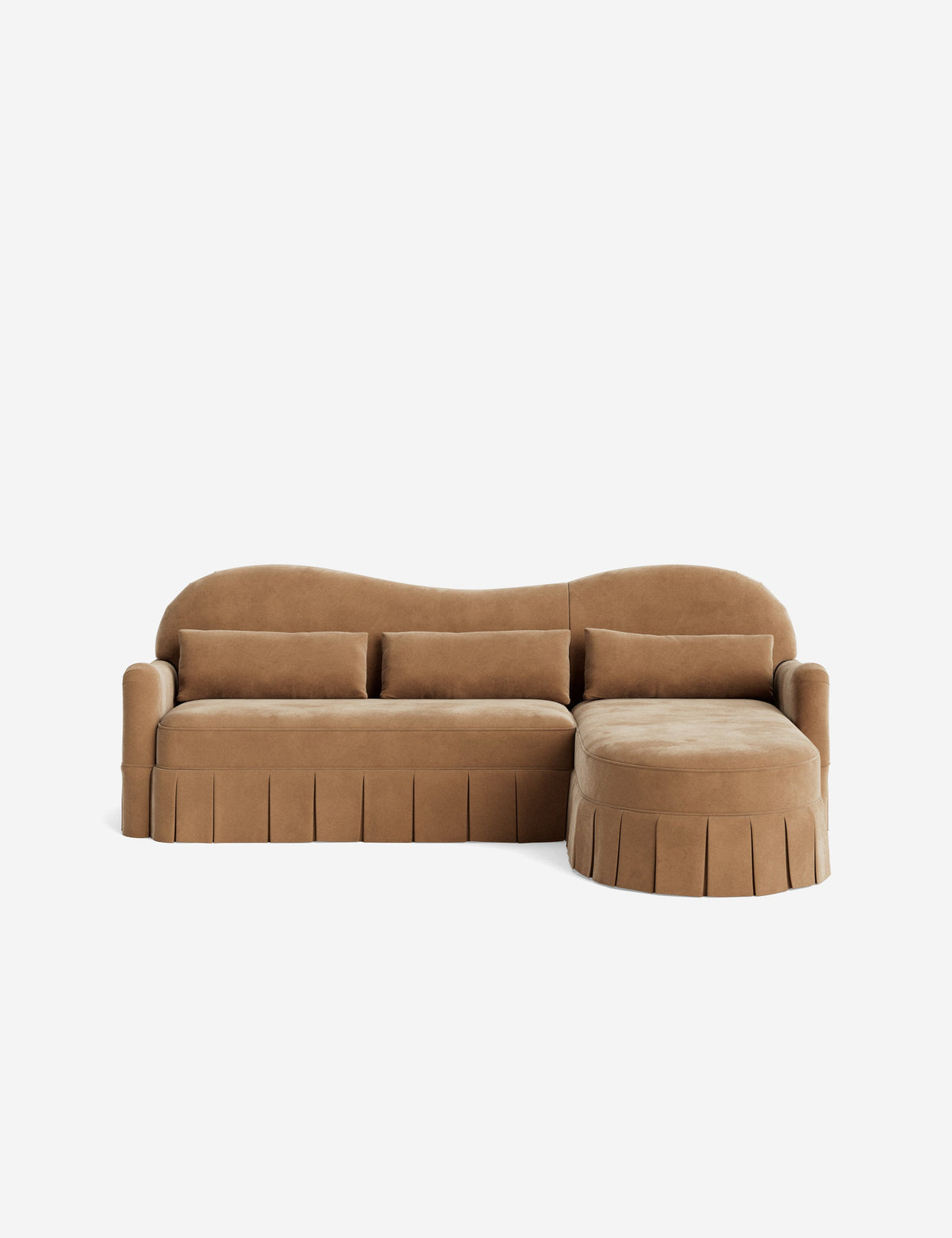 Middleton Skirted Chaise Sectional Sofa by Ginny Macdonald