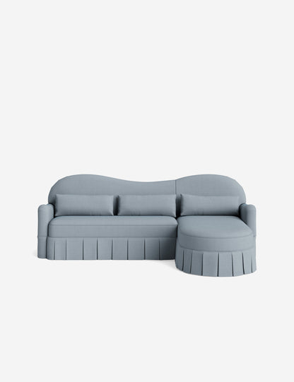 Middleton Skirted Chaise Sectional Sofa by Ginny Macdonald