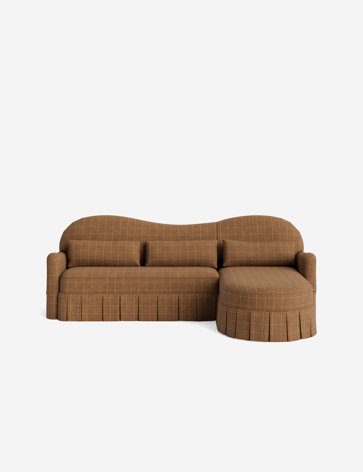Middleton Skirted Chaise Sectional Sofa by Ginny Macdonald