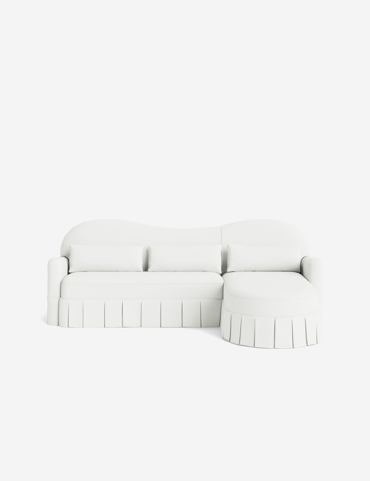 Middleton Skirted Chaise Sectional Sofa by Ginny Macdonald