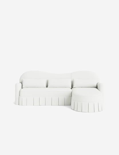 Middleton Skirted Chaise Sectional Sofa by Ginny Macdonald