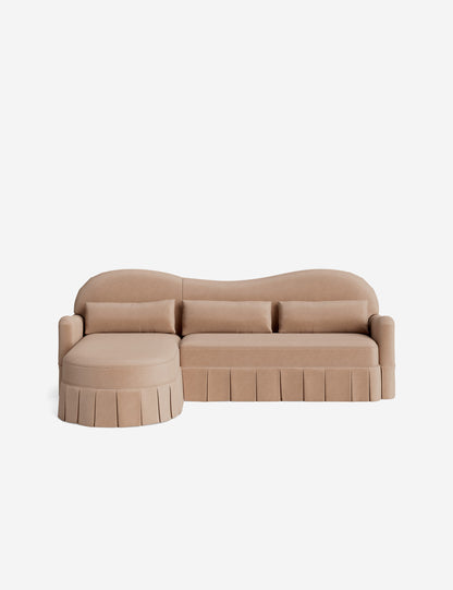 Middleton Skirted Chaise Sectional Sofa by Ginny Macdonald