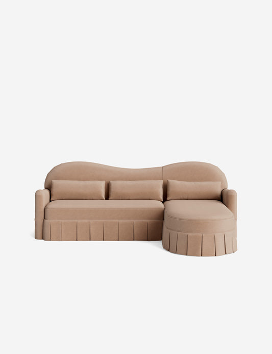 Middleton Skirted Chaise Sectional Sofa by Ginny Macdonald