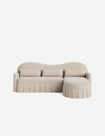 Middleton Skirted Chaise Sectional Sofa by Ginny Macdonald