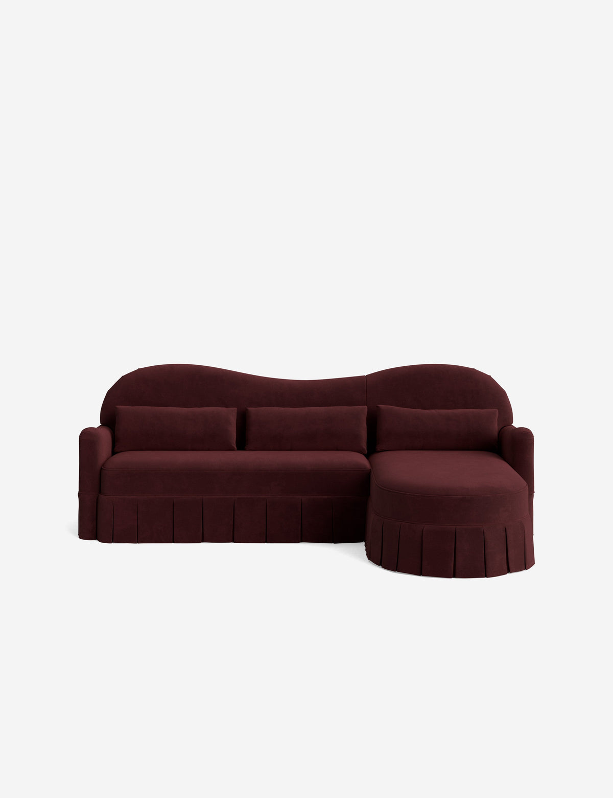 Middleton Skirted Chaise Sectional Sofa by Ginny Macdonald