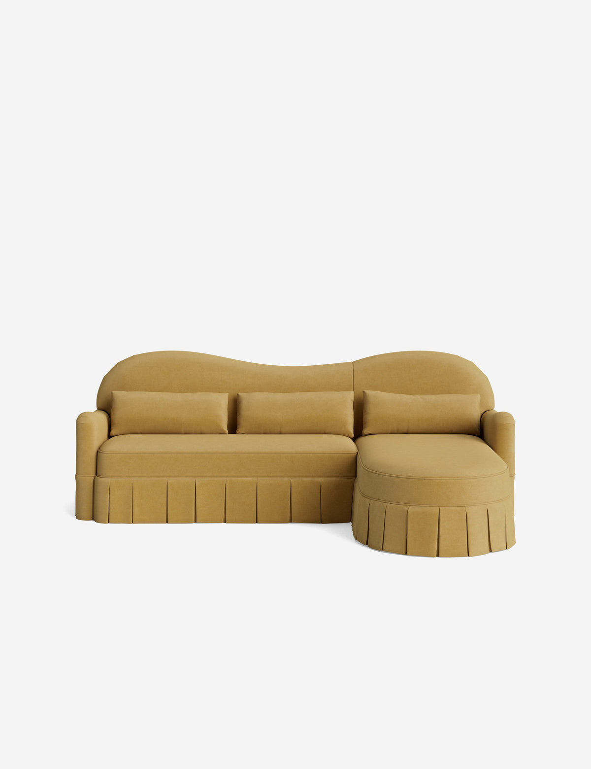 Middleton Skirted Chaise Sectional Sofa by Ginny Macdonald