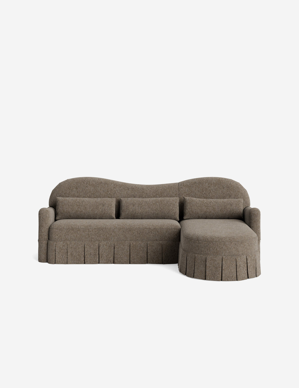 Middleton Skirted Chaise Sectional Sofa by Ginny Macdonald