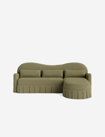 Middleton Skirted Chaise Sectional Sofa by Ginny Macdonald