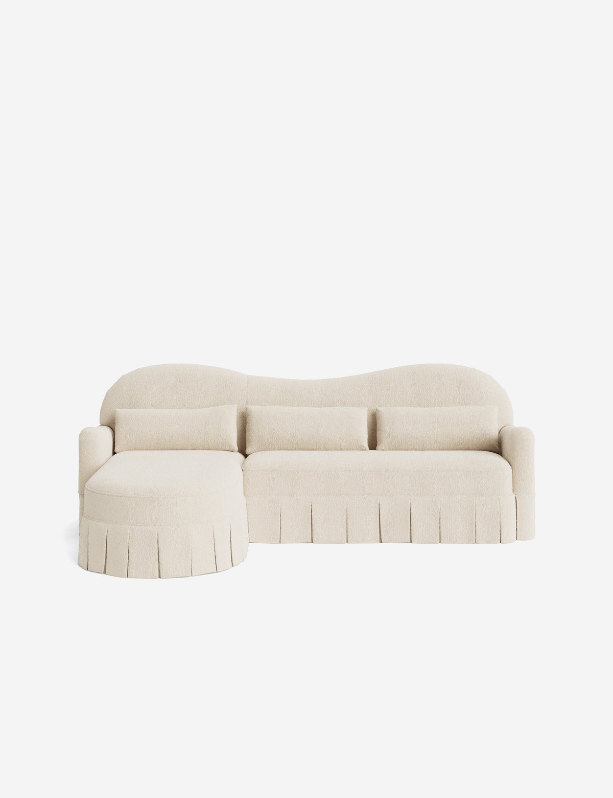 Middleton Skirted Chaise Sectional Sofa by Ginny Macdonald