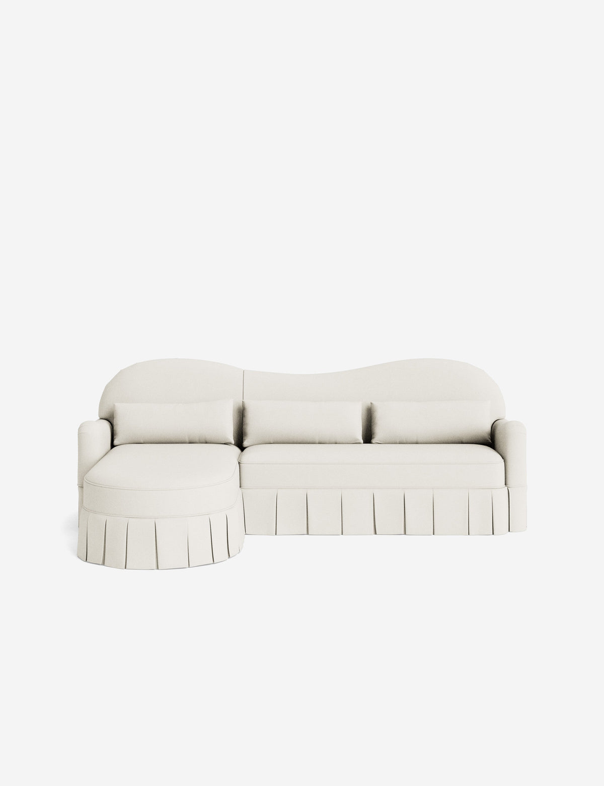 Middleton Skirted Chaise Sectional Sofa by Ginny Macdonald